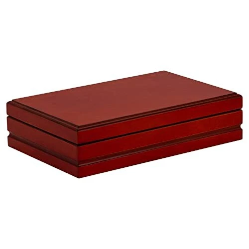 Quality Importers Florence 20-30 Cigar Travel Humidor, Rich Cherry Wood