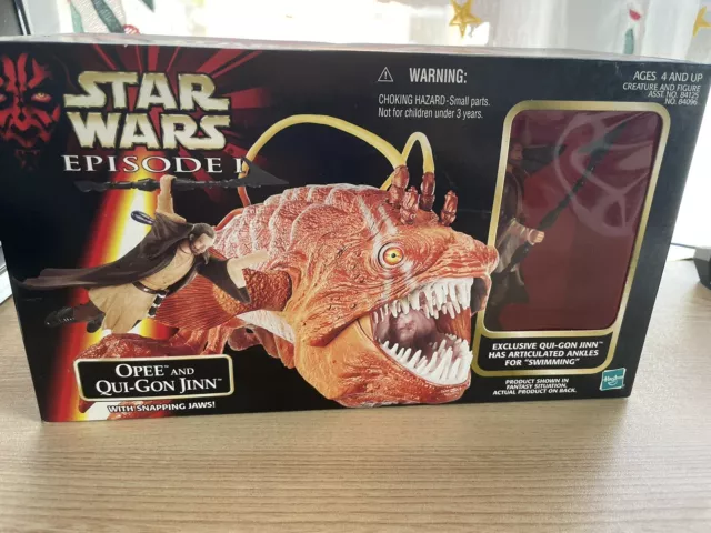 Star Wars Episodio 1 Action figure Opee & Qui-Got Jinn Hasbro nuovissime