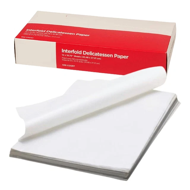 Gordon Choice Deliwaxpaper10-500 Deli Wax Paper, 10" X 10.75", Plain (Pack of 50