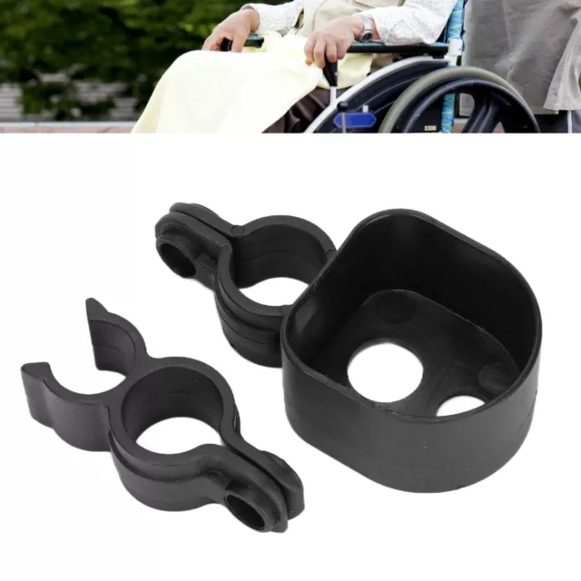 2x Walking Stick Holder for Wheelchair Rack Bracket Electric Scooter Accessorie
