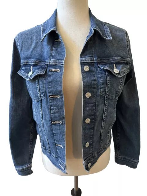 Signature Levi Strauss & Co. Women’s Denim Long Sleeve Trucker Jacket Size Small