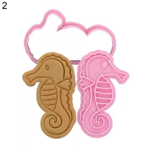 3D Cartoon Marine Animal Biscuit Mold Home Press Fondant Mould Cookie DIY Tool 3