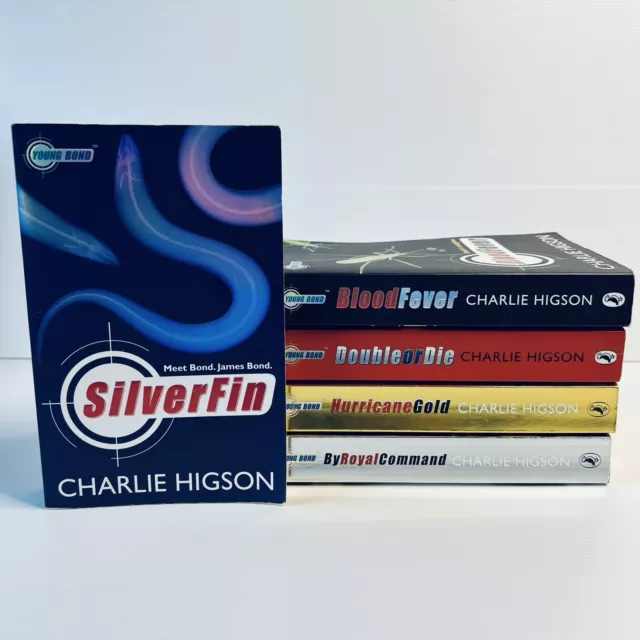 5 x Charlie Higson Spy Fiction Medium Paperbacks - Young Bond Series