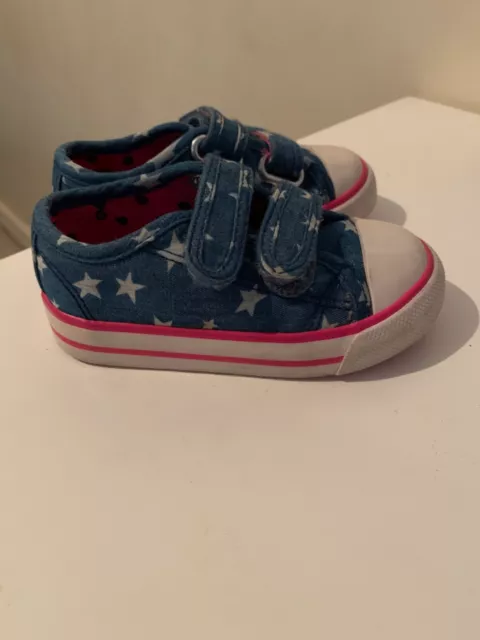 Scarpa denim bambina Marks and Spencer's con dettagli a stelle ottima qualità taglia 5