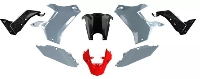 Kit plásticos carenado Yamaha Teneré 700 2019 - 2024 Rtech gris rojo Tenere