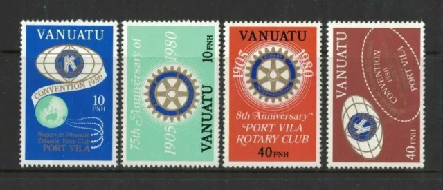 1980 Vanuatu Stamps Convention SG 302/3ef Set 4 MUH