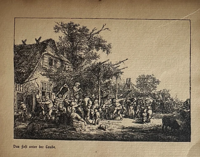 LITHOGRAPHIE LA FETE Dans La Cour Karen Tual N° 9/200 EUR 90,00