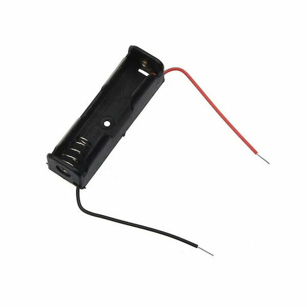 Porta Batterie AA &ndash; Contenitore Plastica Per 4 Pile Stilo, Scatola Case Con Contatti