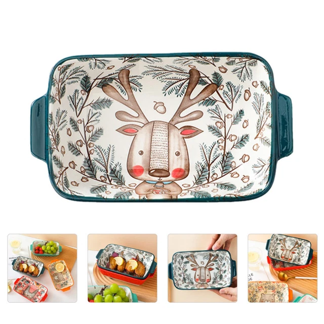 Mori Bakeware Ceramics Lasagna Pan Round Roasting Baking Casserole Dish