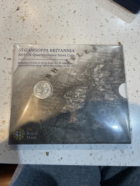 Royal Mint SS Gaisoppa Britannia 2014 UK Quarter-ounce Silver Coin