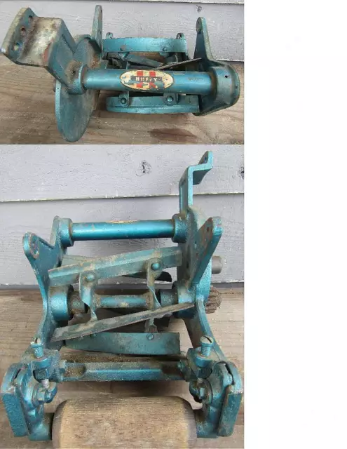 ANTIQUE HUFFY LAWNMOWER 6 REEL BLADE w/ WOOD ROLLER ATTACHMENT -- TEA 6  $65.00 - PicClick