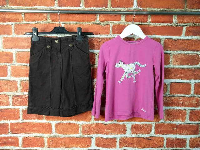 Girls Bundle Age 5-6 Years Joules Next Culottes Shorts Long Sleeve T-Shirt 116Cm