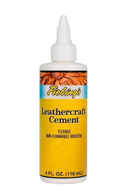 Cemento artesanal Fiebing's 4 oz - unión de alta resistencia para proyectos de cuero