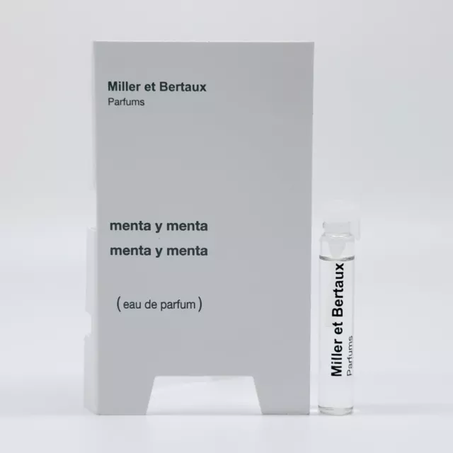 MILLER ET BERTAUX Perfume MENTA Y MENTA EDP 2ml Sample - Free Shipping