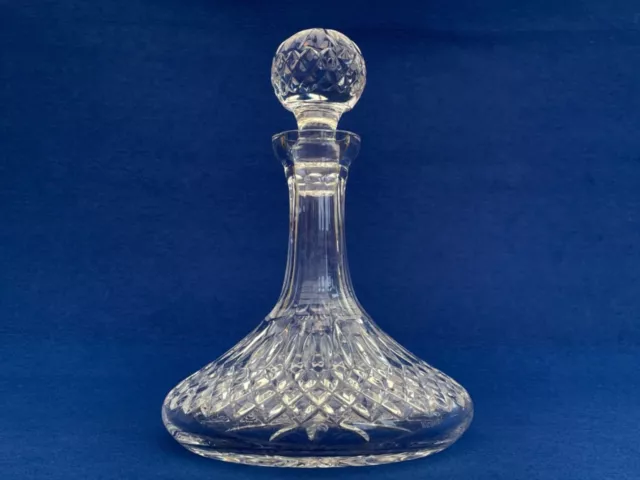 Waterford Lismore Cut Crystal Glass Ships Decanter