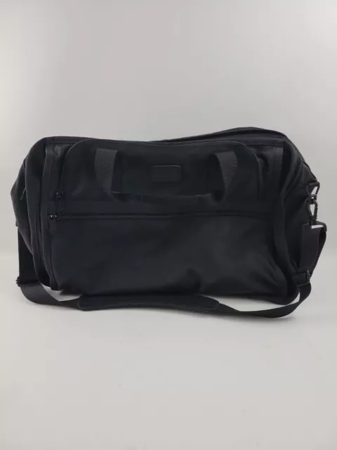 Tumi USA Black Ballistic Nylon Carry On Weekender 2677D3  - *HAS INITIALS "KRA"