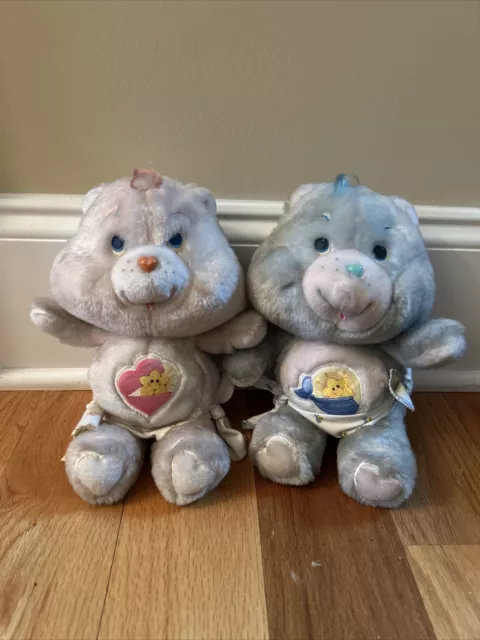 Vintage Care Bear Baby Hugs AND Baby Tugs 1983 Kenner