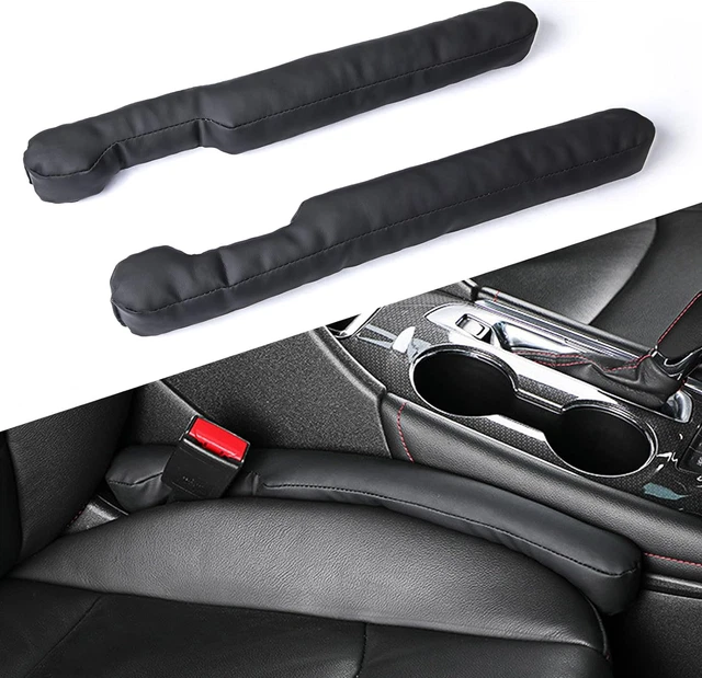 TUTUDOW 2PCS Leather Car Seat Gap Filler Universal Fit Organizer Fill the Gap be