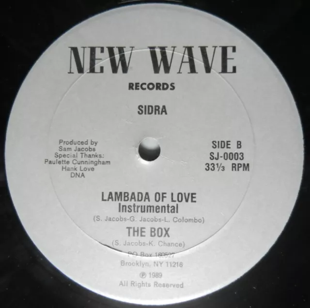 SIDRA the Box & Lambada of Love (+ inst) New Wave Records 12" synth boogie? 1989 2