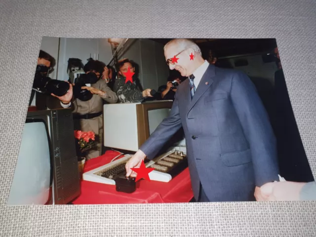 "Erich Honecker" Original 1988 Premnitz Fotogr. "Hartmut Reiche" Chemiefaserwerk