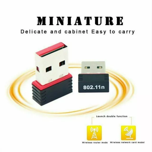 NEW 2020 Mini USB WiFi WLAN Wireless Network Adapter 802.11 Dongle RTL8188 lot 3