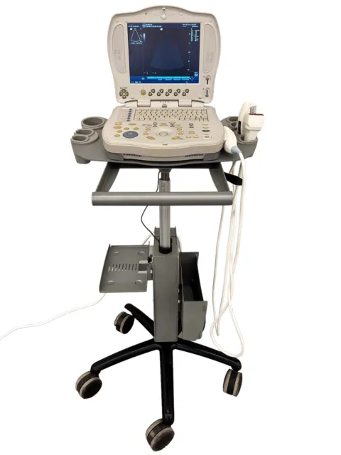 GE LOGIQ-BOOK 2349933 PORTABLE ULTRASOUND MACHINE With  8C-RS & 10LB-RS probes