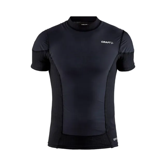 Craft Active Extreme X Wind Short Sleeve Baselayer - Black/Granite - Small