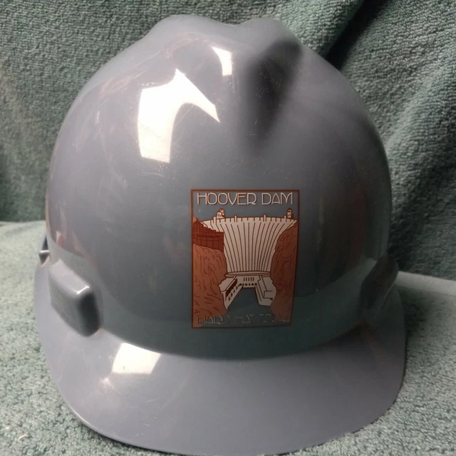 VINTAGE HOOVER DAM Hard Hat Tour Construction Helmet Souvenir Nevada