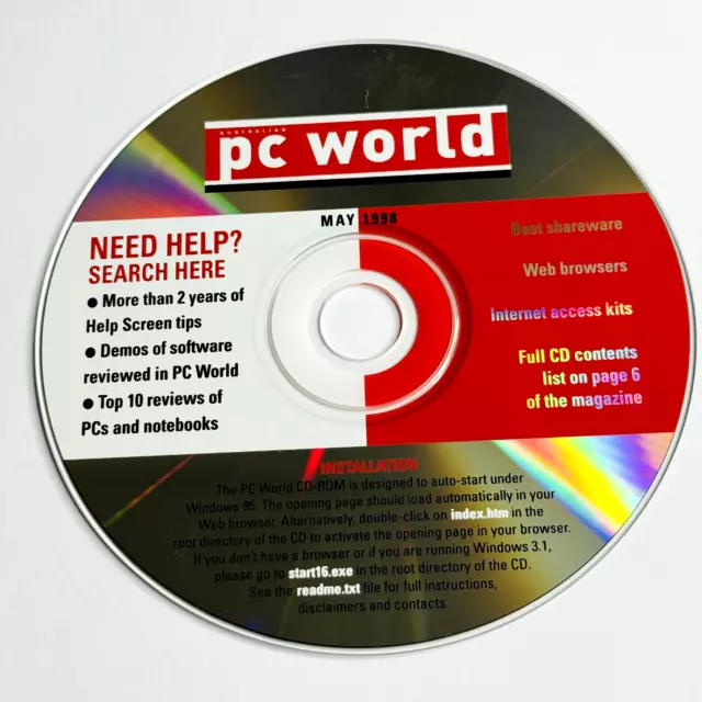 Australian Pc World Vintage Pc Computer Software Demos etc