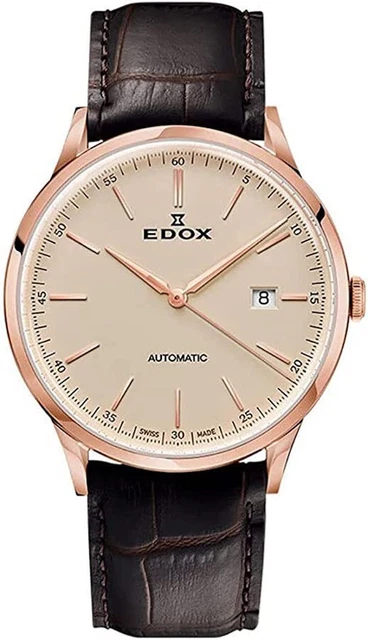 EDOX LES VAUBERTS 80106 37RC BEIR Mens Mechanical Watch 460.20