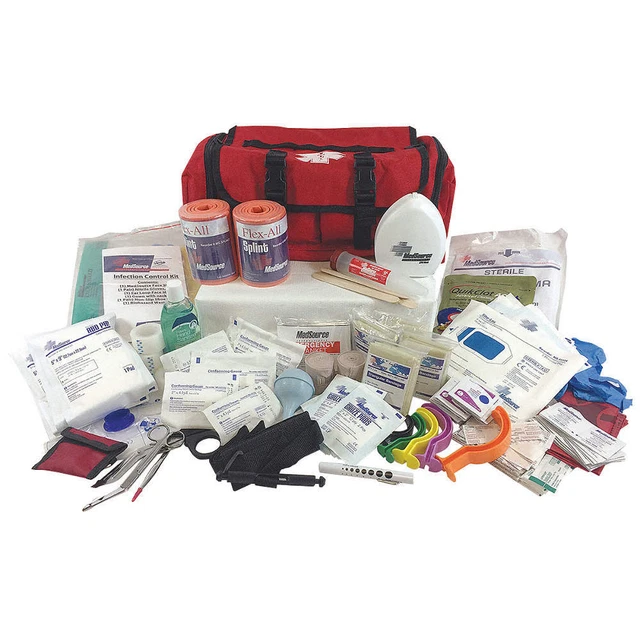 MEDSOURCE MS-75163 First Responder Kit,Red,29 Components