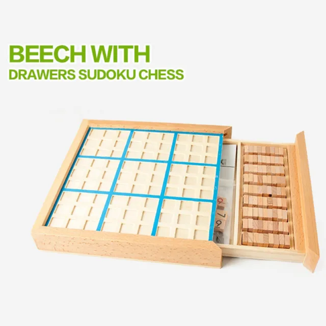 Juego de juguete de sudoku de madera cuatro seis nueve cuadrículas, rompecabezas de ajedrez juego de mesa