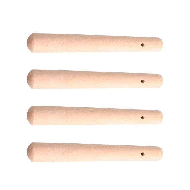 4 Pcs Pilon À Mojito En Bois Mélangeur Pour Aliments Pour Bébés Tige D'agitation