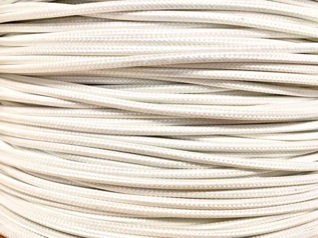 Srml White 10 Awg 10' Ft Fiber Glass Braid Appliance Hi Temp Wire Motor Lead