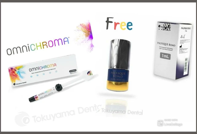 Tokuyama Omnichroma 1 Shade Resin Composite 4gm + 1 ML PALIFIQUE LX5 Bond  Free
