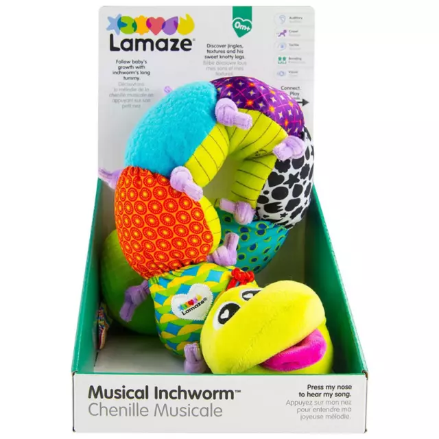 NEW Lamaze Musical Inchworm Early Learning Sensory Development Baby Shower Gift!