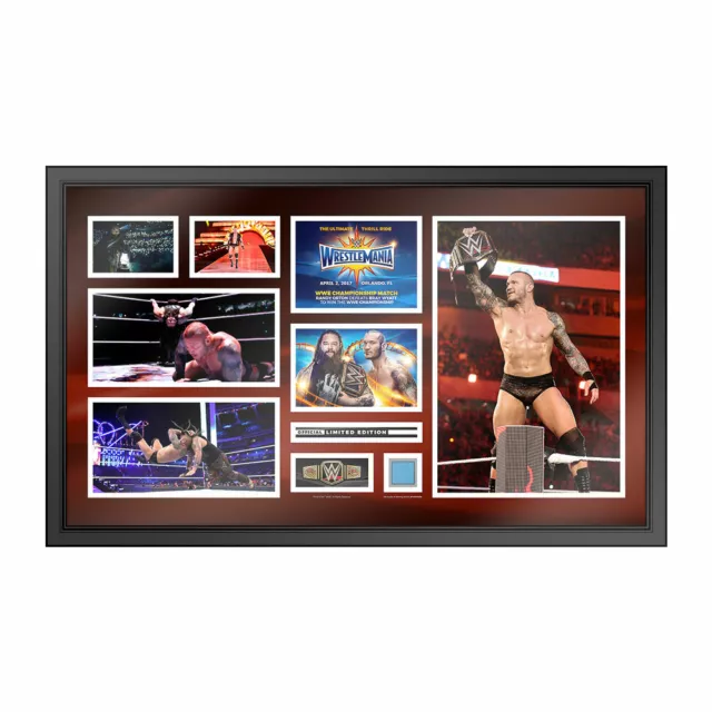 WWE Randy Orton WrestleMania 33 Brayatt Rahmen Plakette Bild 33/500 Teufel