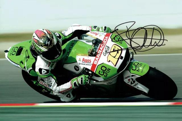 Alvaro BAUTISTA SIGNED MOTOGP HONDA Rider Go & Fun Autograph Photo AFTAL COA