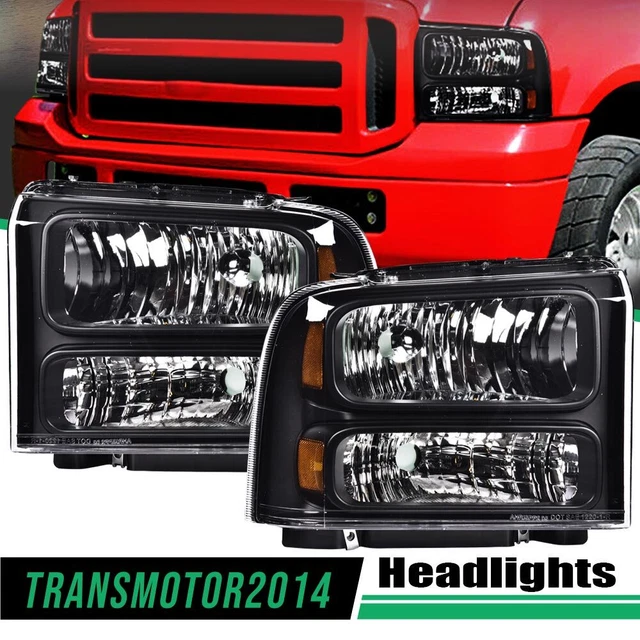 FIT FOR 9904 Ford Super Duty F250 F350 Excursion Conversion Headlights