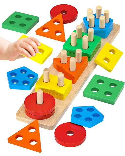 Giochi Montessori Giochi Esercizi Neonato Mesi PUZZLE IN LEGNO