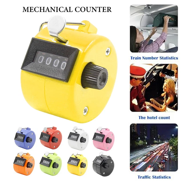 Clicker contatore clic contatore a mano meccanico a 4 cifre manuale di conteggio CY