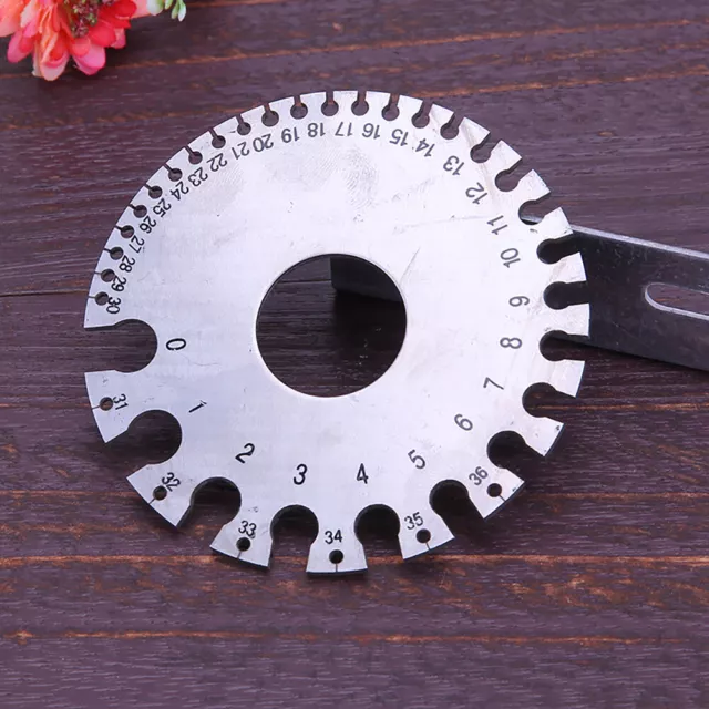Stainless Steel 1-36 Round AWG SWG Wire Ruler Gauge Diameter Measurer Tool
