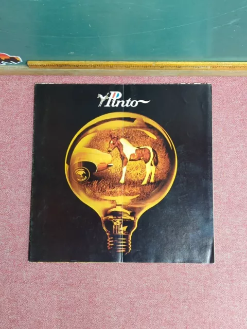 Original 1971 Ford Pinto Foldout Sales Brochure Large Poster Catalog Vintage