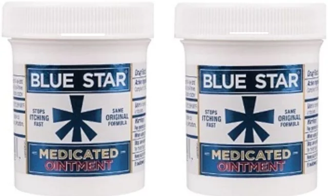 Blue Star Anti-Itch Medicated Ointment 2oz 2 PACK 5/26