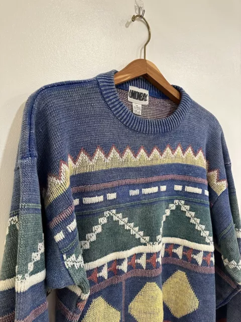 VINTAGE UNION BAY Aztec Pullover Sweater Size Medium Dad/Grandpa $40.00 ...