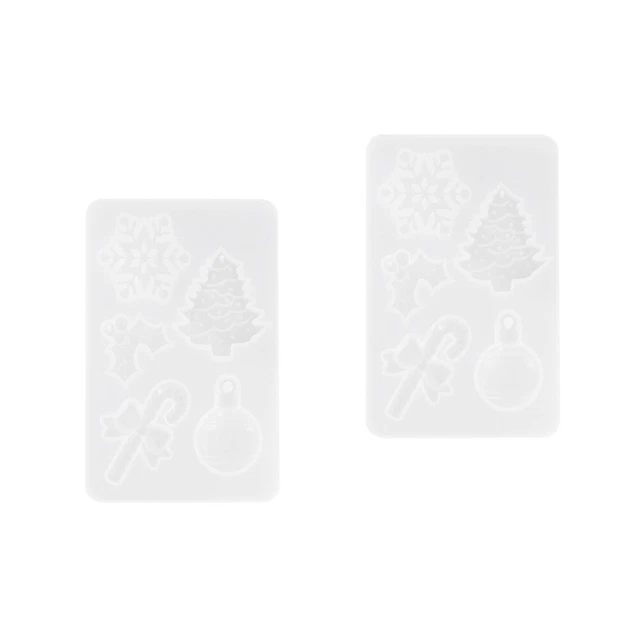 Set 2 Weiß Kieselgel Tag Anhänger Silikonform Silikon-Ohrring