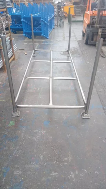 3M x 1.2M x 1.2M Steel Stillage, stackable metal post pallet (UK)