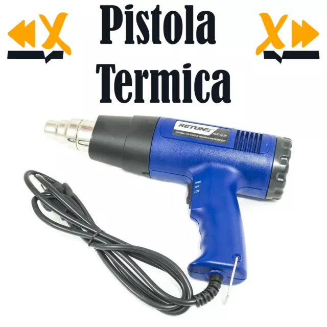 Pistola Termica Professionale Sverniciatore RETUNE Phon Aria Calda Carrozziere