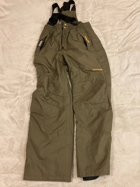 Trakker Armo Bib & Brace Waterproof OverTrousers Medium Olive Fishing Wear