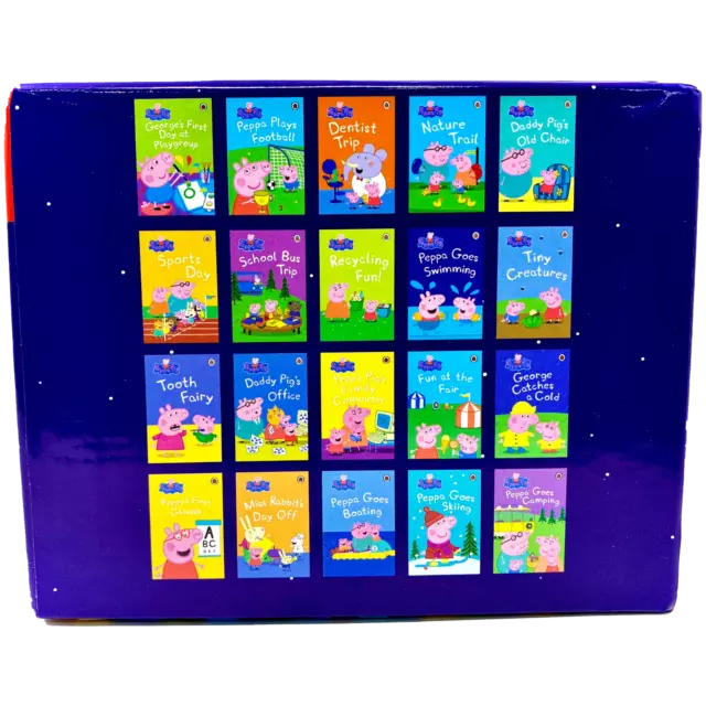Peppa Pig Bedtime Stories 20 Books Children Pack Hardback Box Set By -  Ladybird 2